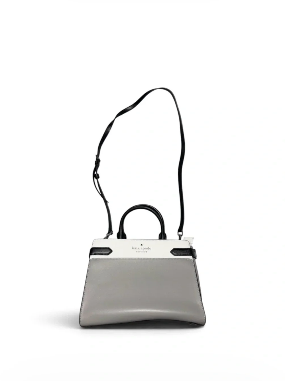 kate spade Silver, White & Black Mini Top-Handle Satchel